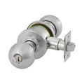Sargent Classroom Cylindrical Grade 2 Lock with B Knob and O Rose with LA Keyway Satin Chrome 6G37OB26D